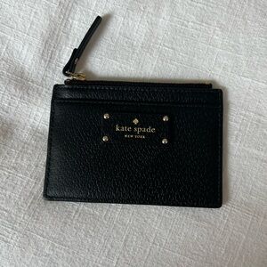 Kate Spade Black Leather Card Wallet